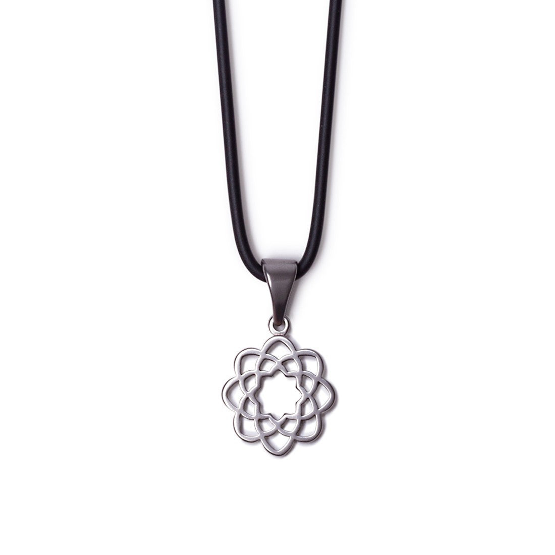 Rubber necklace with Soka Gakkai logo