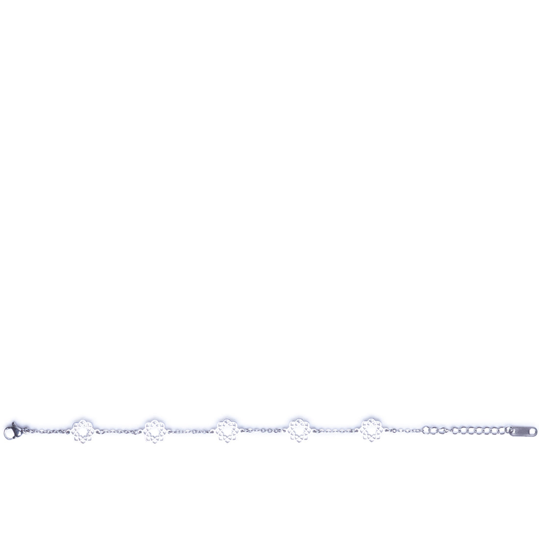 Bracciale Five con logo Soka Gakkai in acciaio Donna 16 cm.
