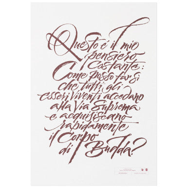 Poster Calligrafia 50x70 - "Questo è il mio pensiero costante..."