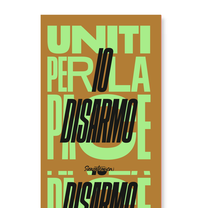 Poster Senzatomica "Io DIsarmo"