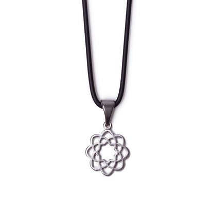 Rubber necklace with Soka Gakkai logo
