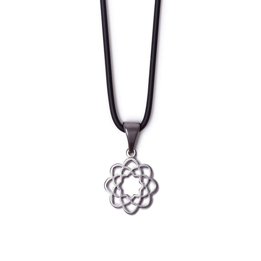 Rubber necklace with Soka Gakkai logo