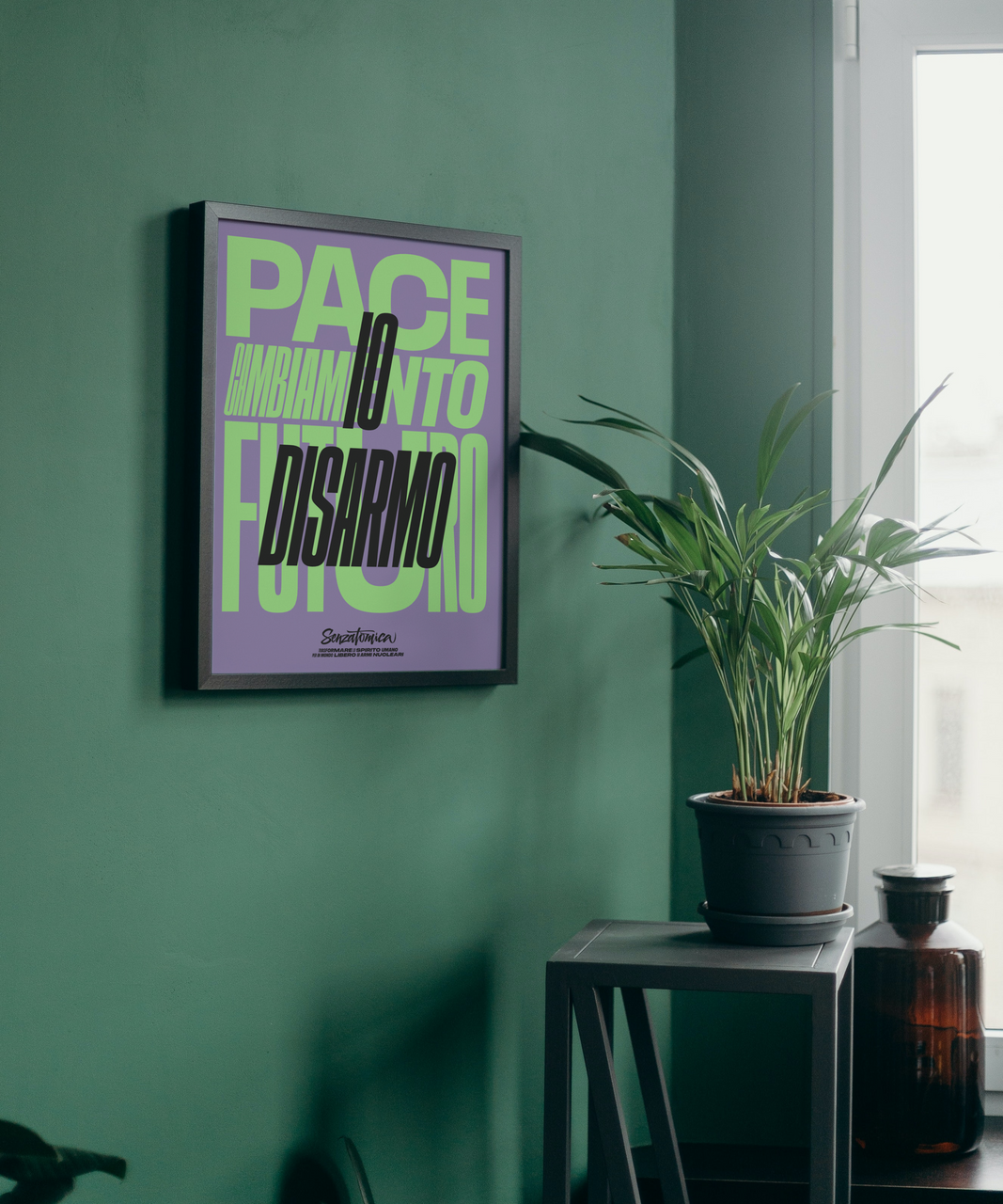 Poster Senzatomica "Io DIsarmo"