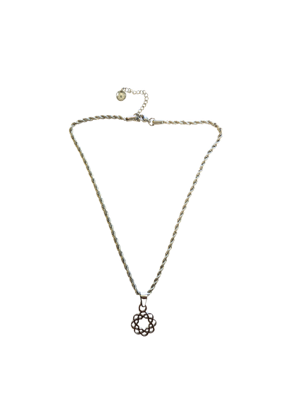 Collana con logo Soka Gakkai in acciaio 40 cm.