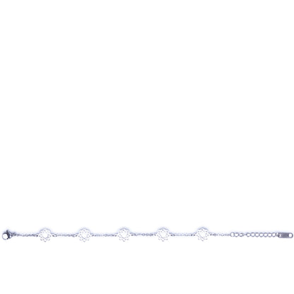 Bracciale Five con logo Soka Gakkai in acciaio Donna 16 cm.