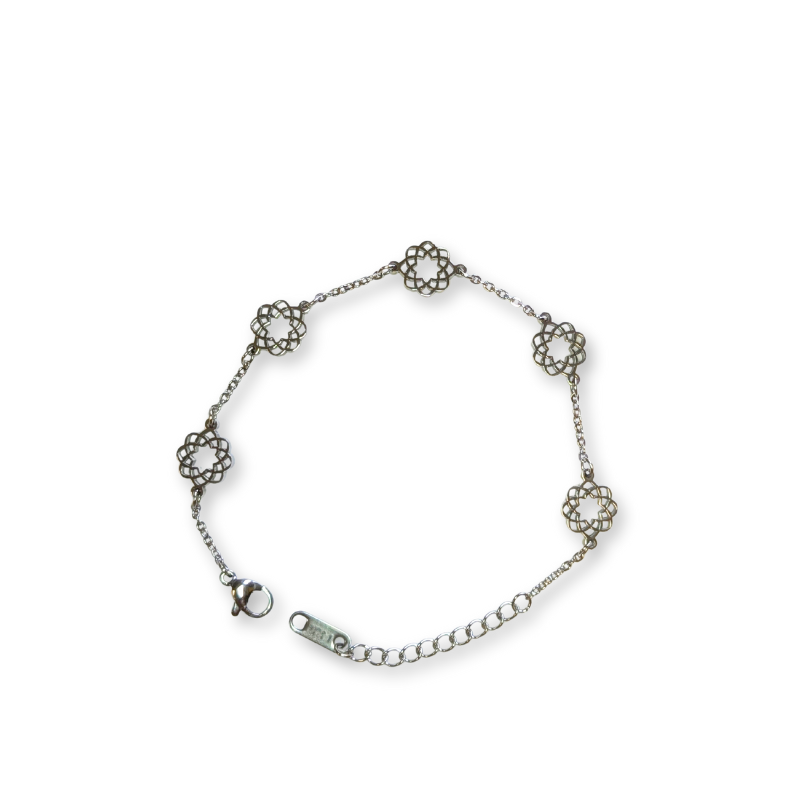 Bracciale Five con logo Soka Gakkai in acciaio Donna 16 cm.
