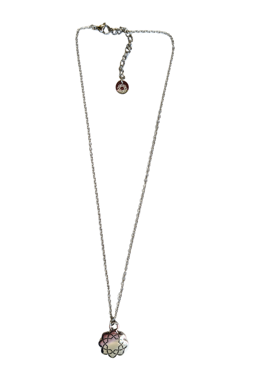 Collana con logo Soka Gakkai in acciaio 40 cm.